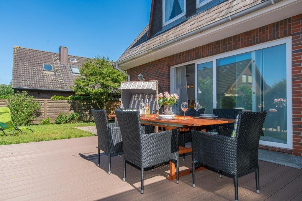 Ferienwohnung Blaue Huis Erdgeschoss Wenningstedt-Braderup Bagian luar foto